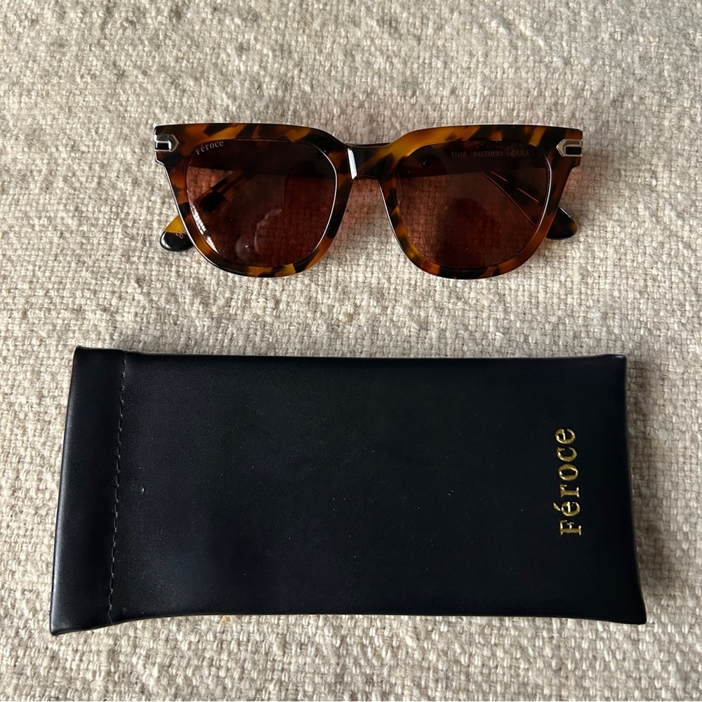 Cara Feroce Tortoise Shell Sunglasses